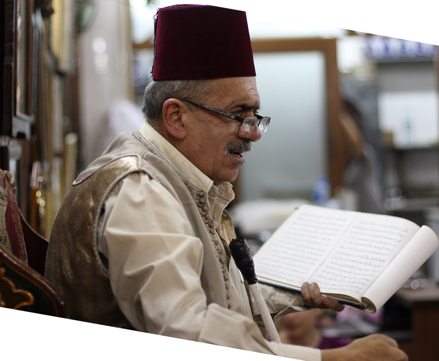 A historic coffee shop in Damascus.